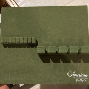 Vintage Green Flatware Organizer